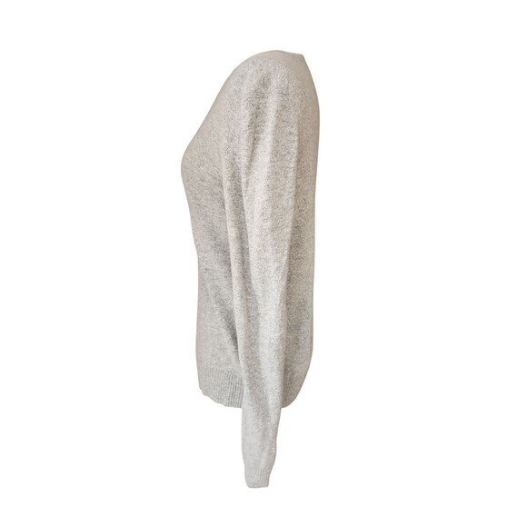 Jenni Kayne Wool Cashmere Blend Crewneck Sweater Womens Medium Gray Old Money - Picture 2 of 9